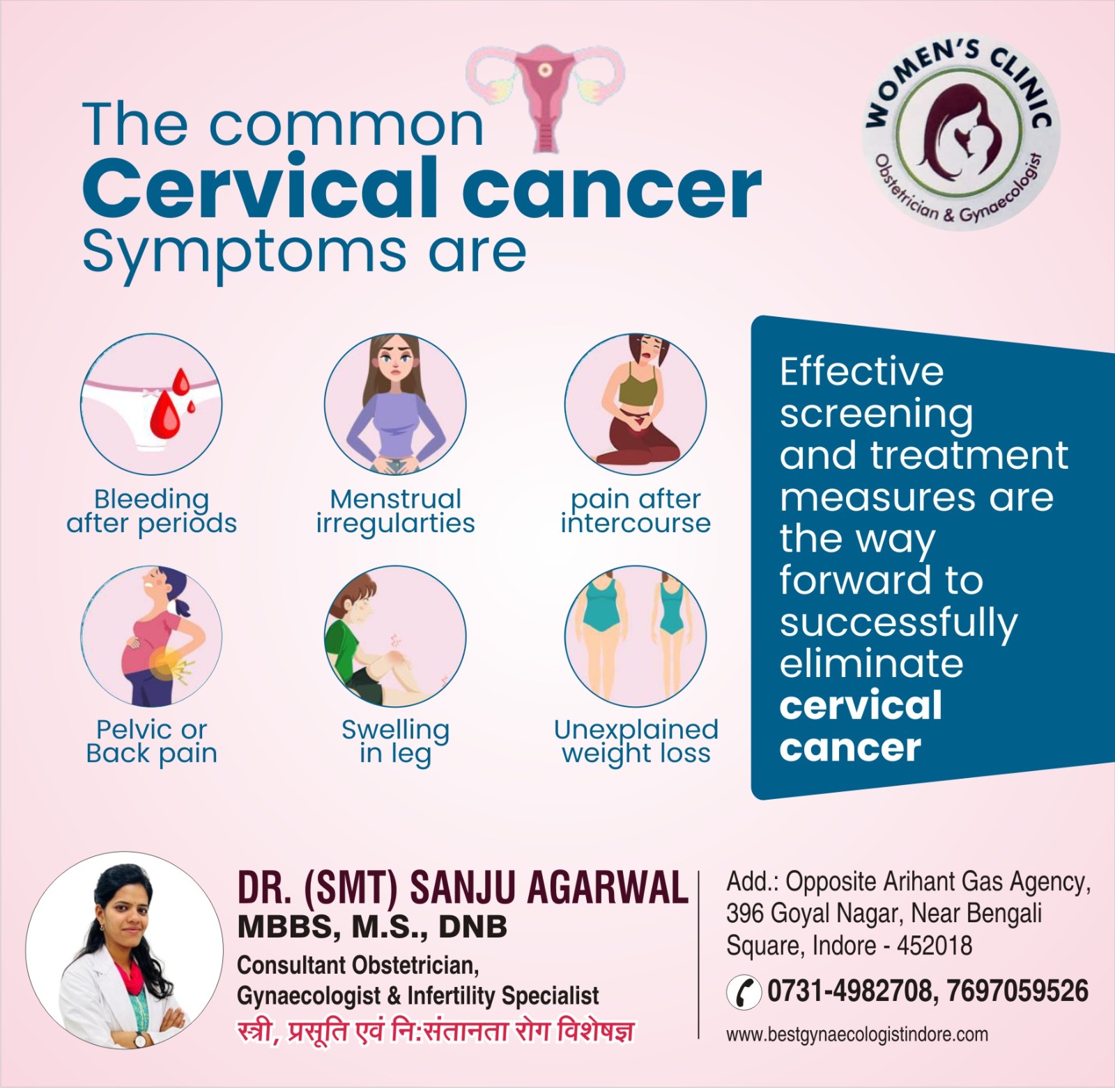 Best Gynecologist for Cervical Cancer Treatment in Indore