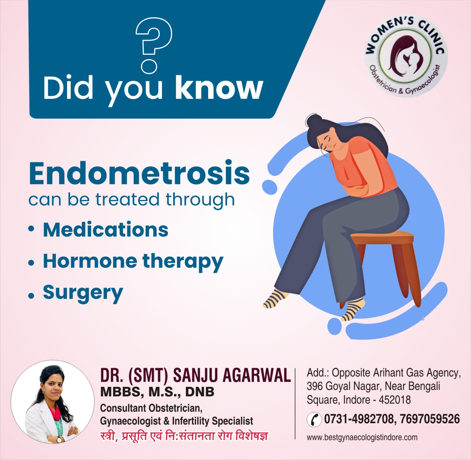 Best Gynecologist for Endometriosis Treatment in Indore