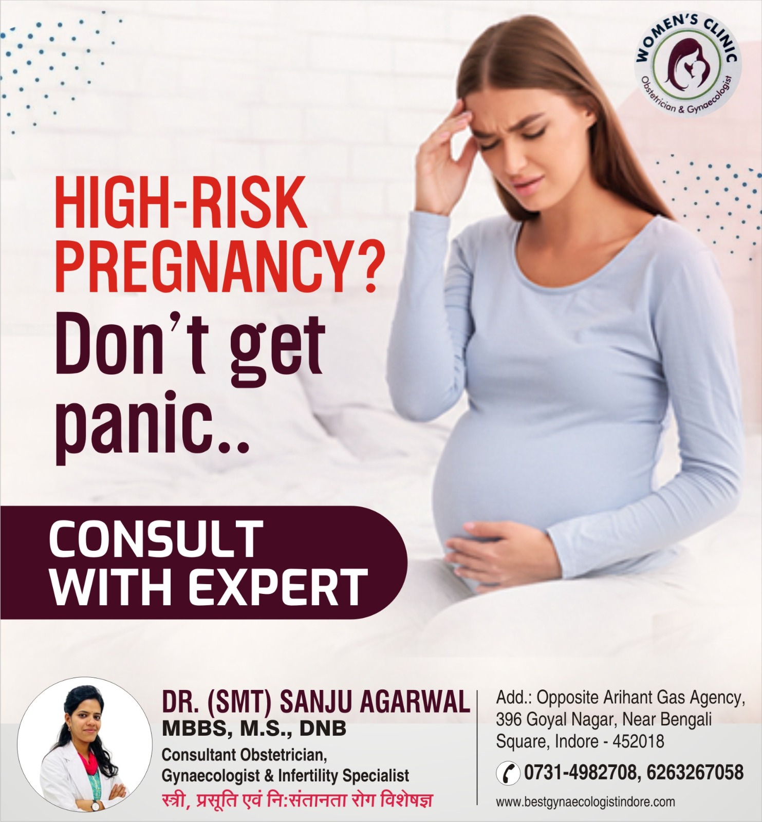 Best Gynecologist Doctor for High Risk Pregnancy in Indore