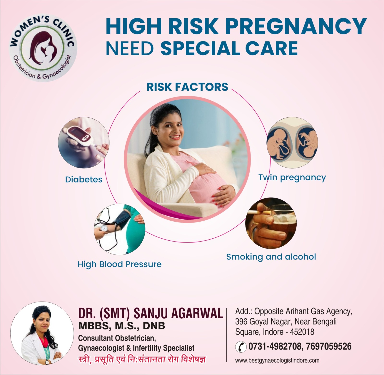 Best Gynecologist for High Risk Pregnancy Care in Indore