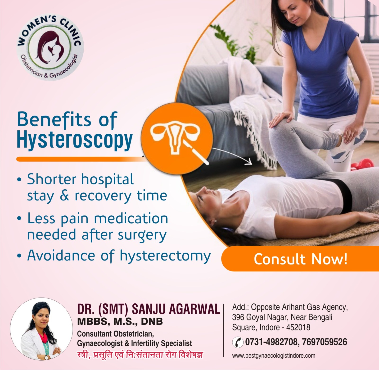 Best Gynecologist for Hysteroscopy Surgery in Indore