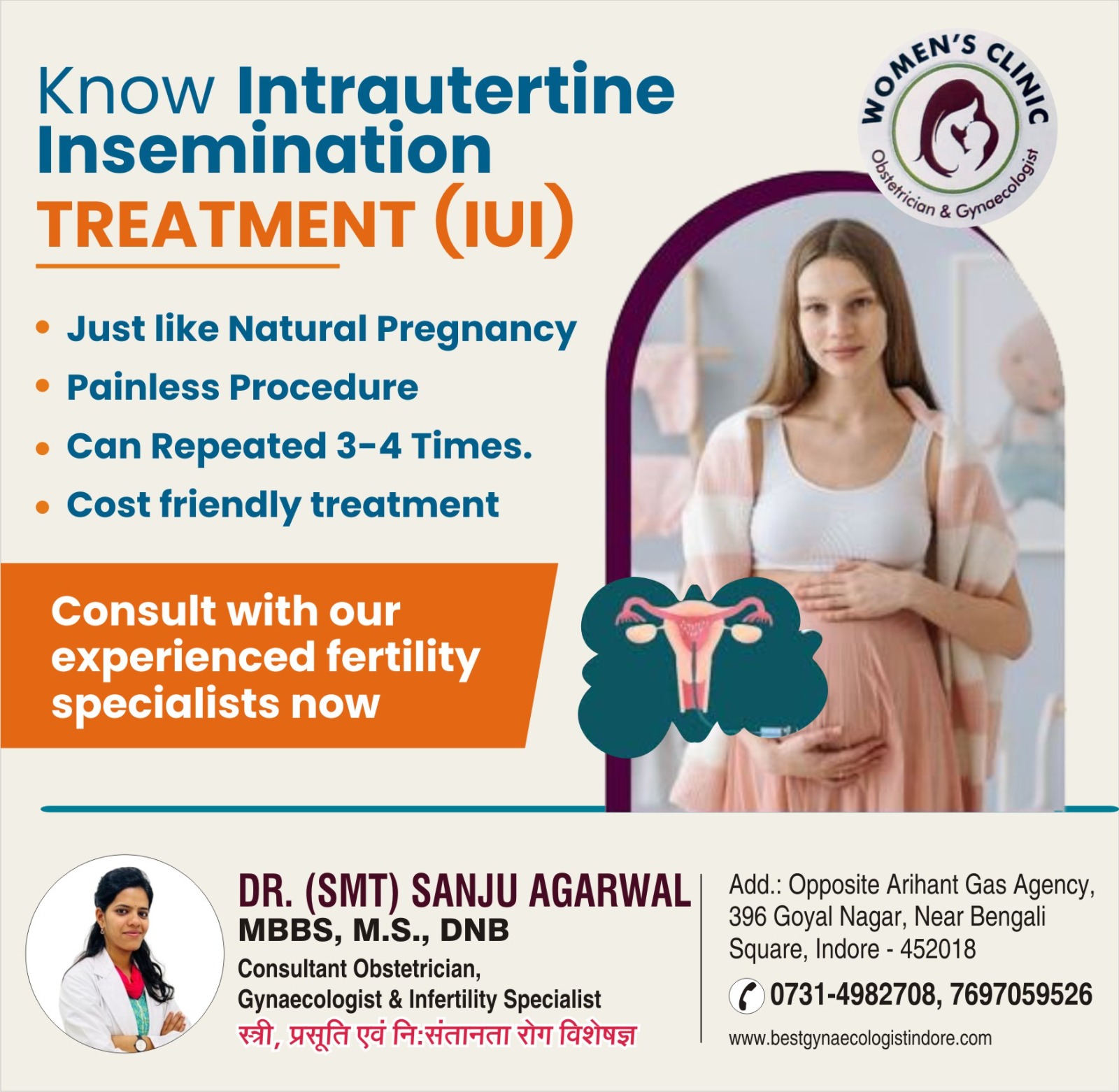 Best Gynecologist for Intrauterine Insemination Treatment in Indore